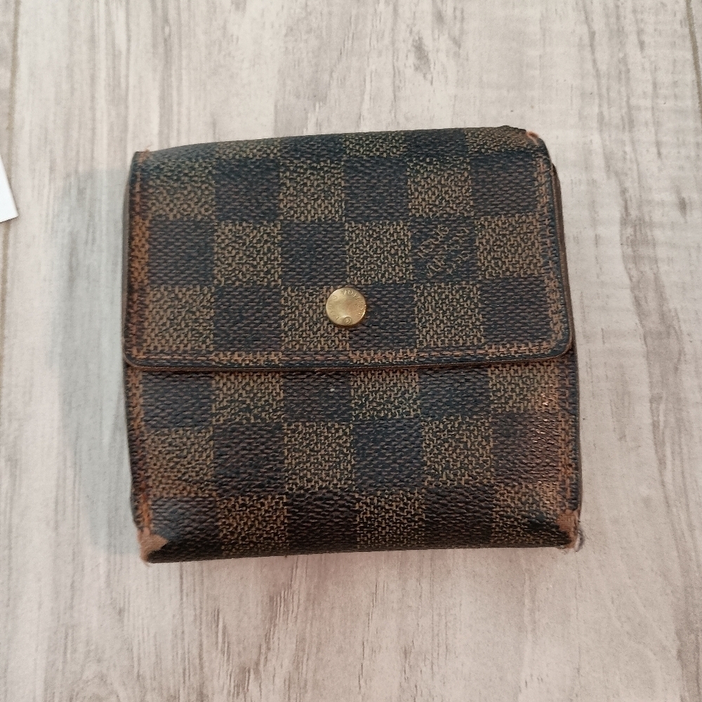 Auth Louis Vuitton Multicolor Monogram Portefeuille Alexandra Trifold Wallet